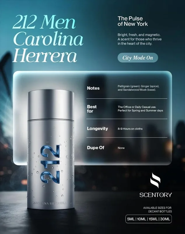212 Men by Carolina Herrera perfume decant