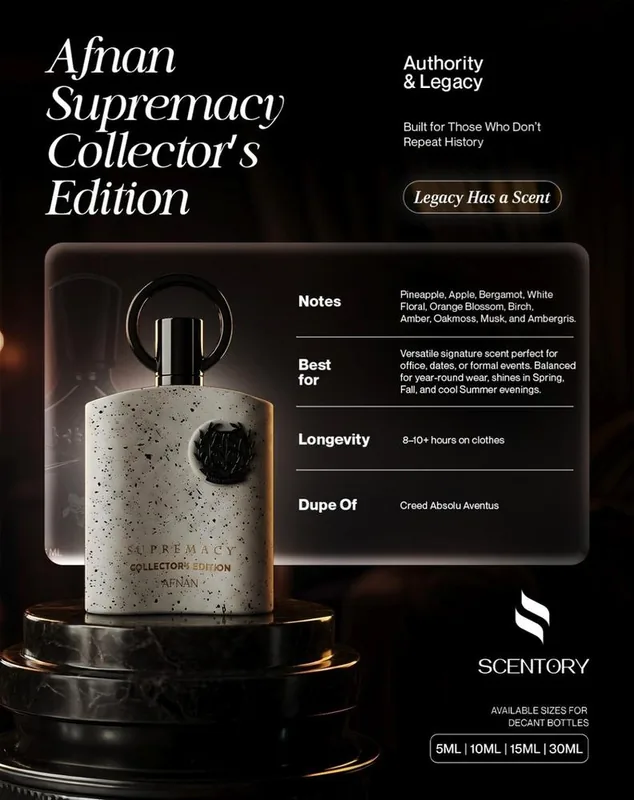Afnan Supremacy Collector's Edition EDP perfume decant
