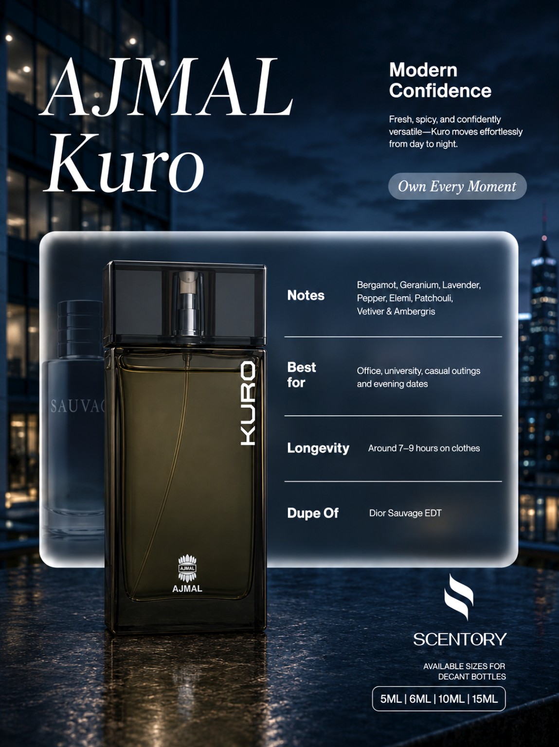 Ajmal Kuro EDP perfume decant
