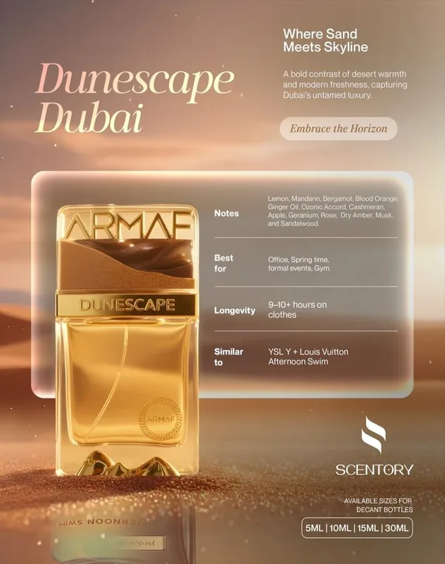 Armaf Dunescape EDP perfume decant