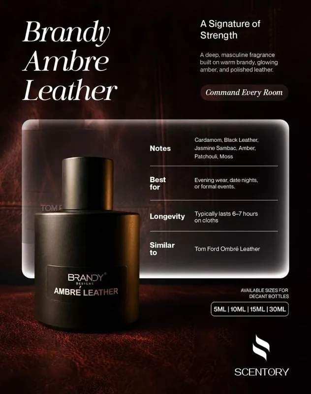 Brandy Ambre Leather EDP perfume decant