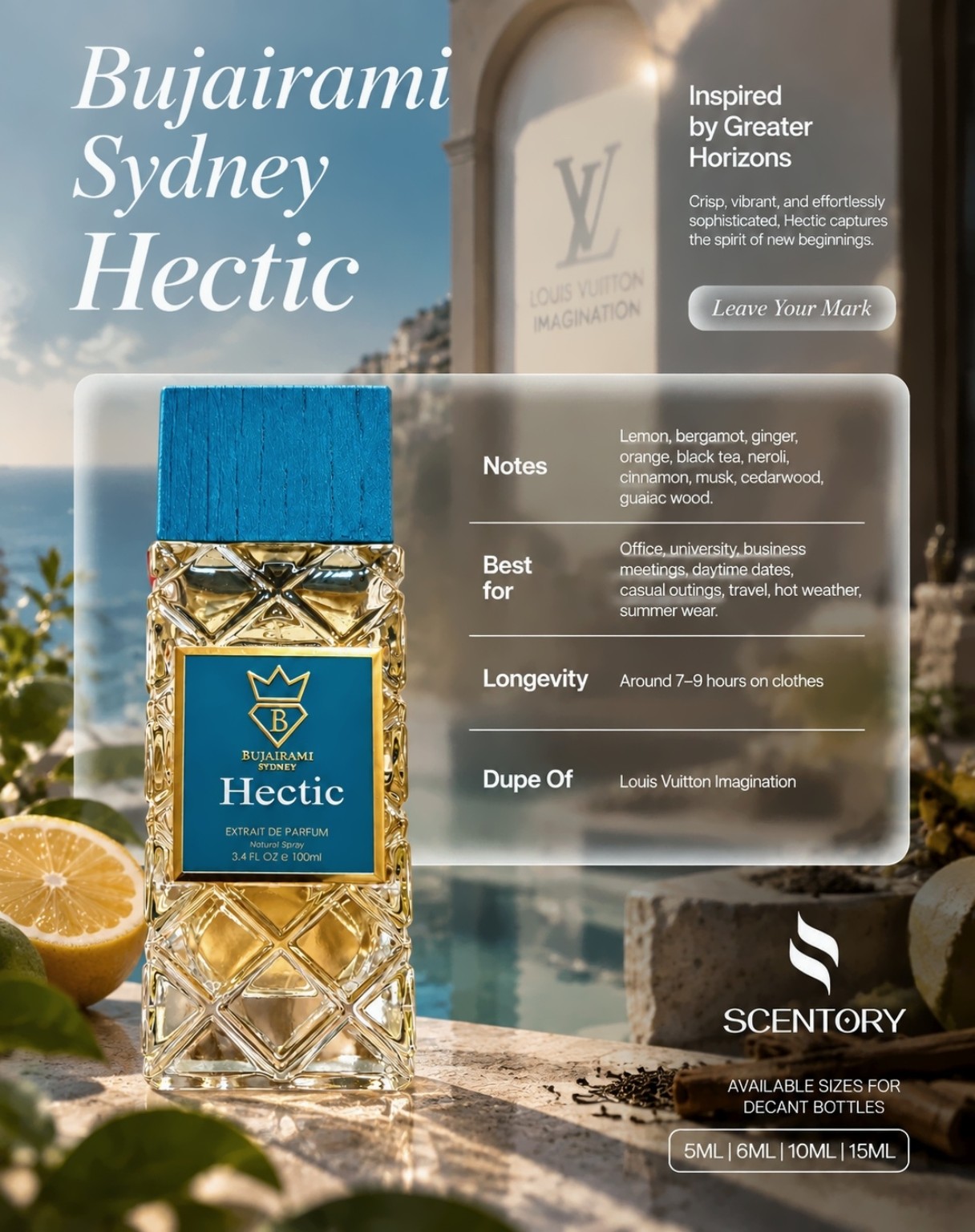 Bujairami Sydney Hectic EDP perfume decant