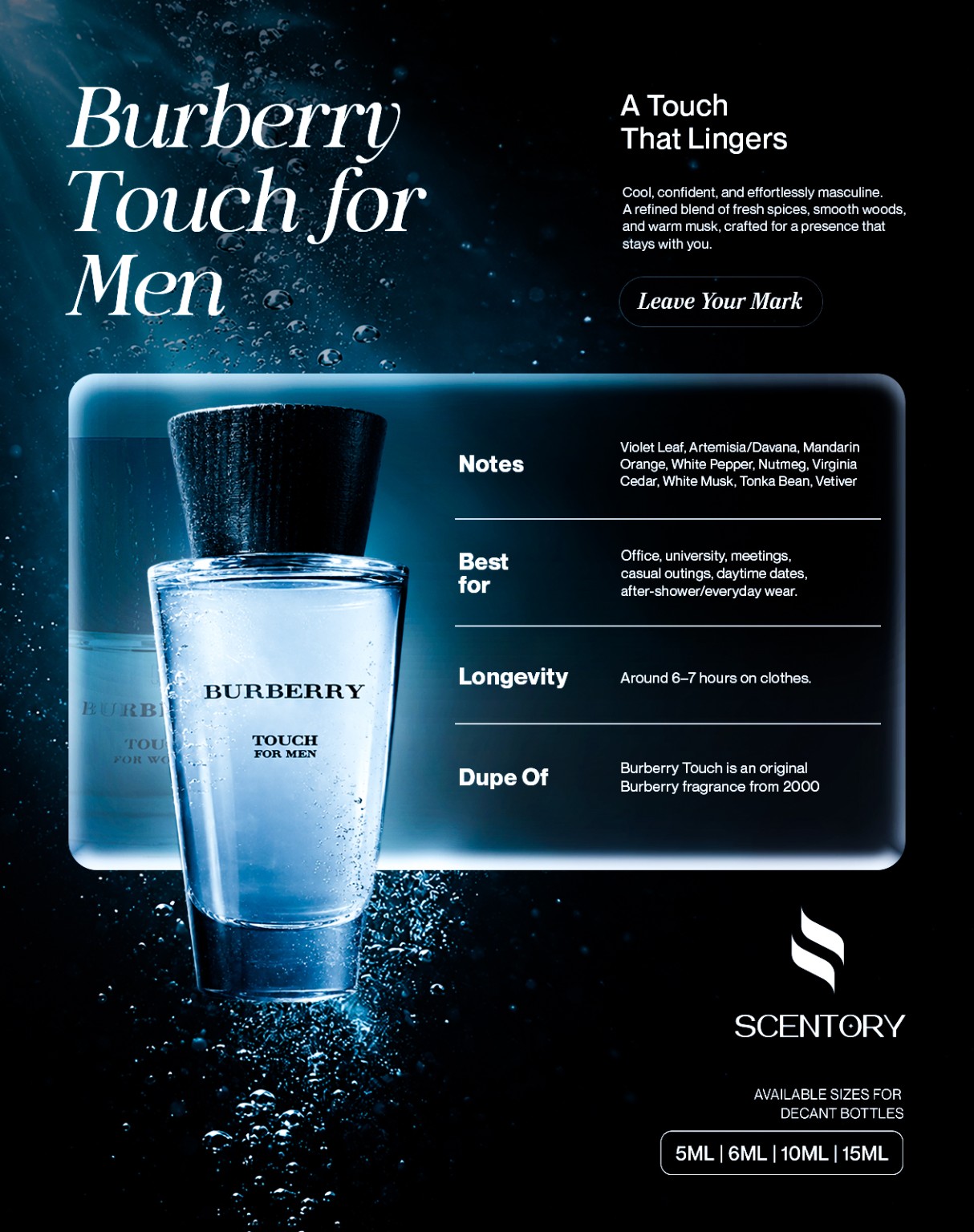 Burberry Touch (EDT) perfume decant