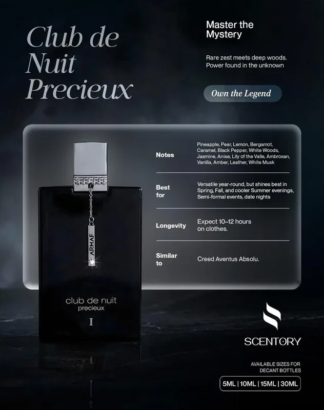 Club de Nuit Precieux Extrait De Parfum perfume decant