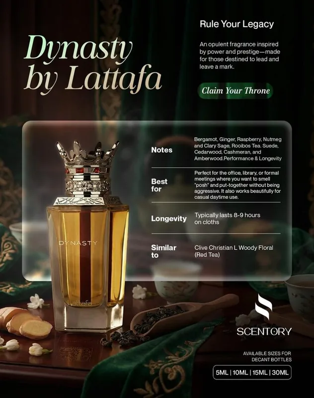Dynasty by Lattafa (EDP) perfume decant