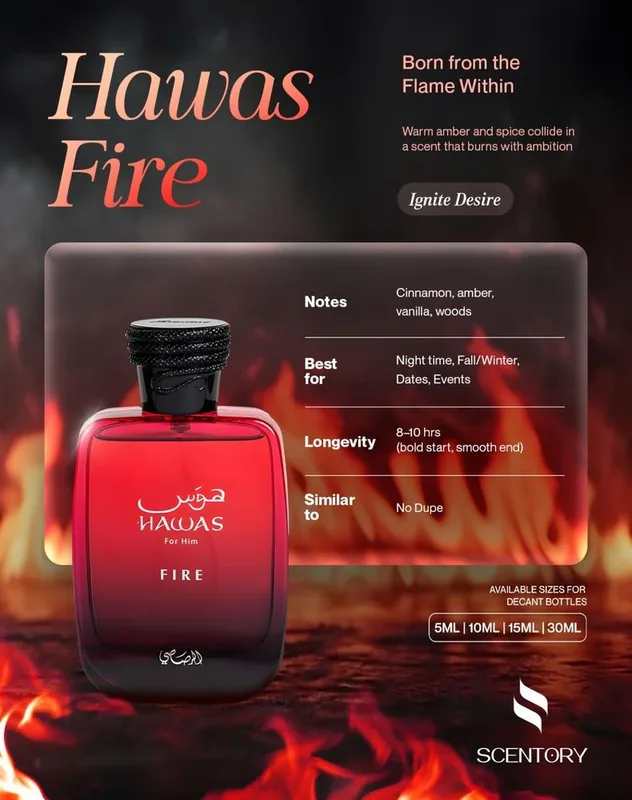 Hawas Fire EDP perfume decant