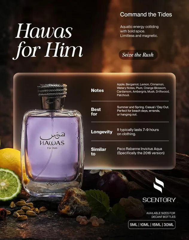 Hawas For Him EDP perfume decant