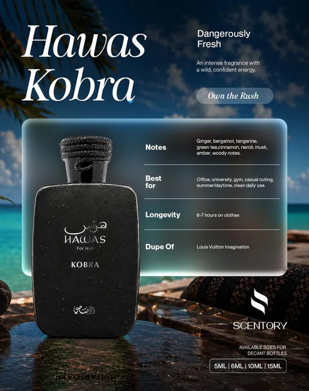 Hawas Kobra (EDP) perfume decant