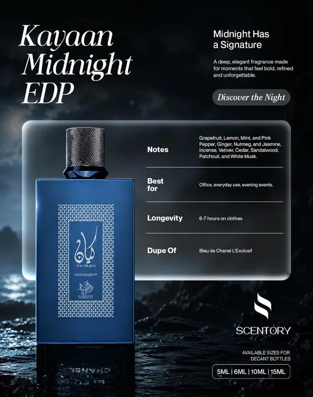 Kayaan Midnight EDP perfume decant