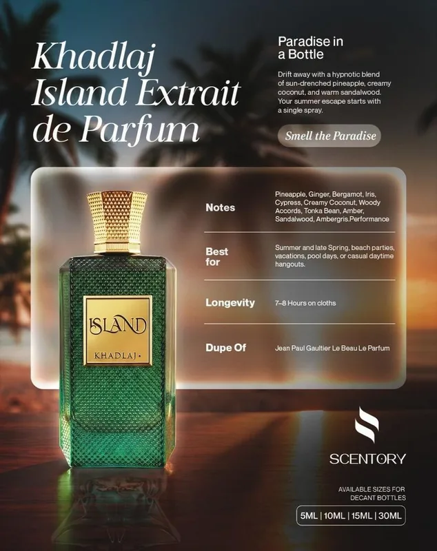 Khadlaj Island EDP perfume decant