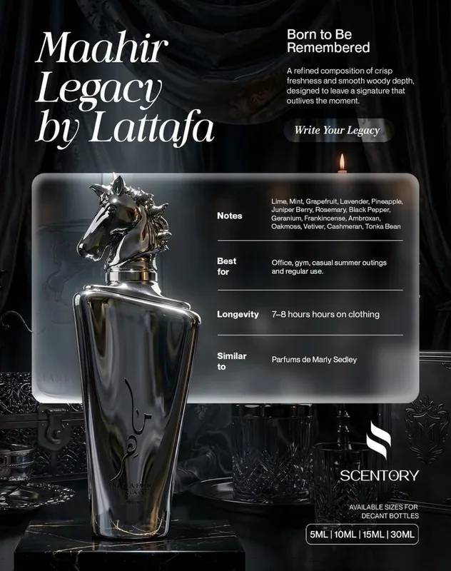 Lattafa Maahir Legacy (EDP) perfume decant
