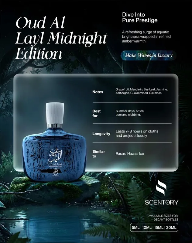 Oud Al Layl Midnight EDP perfume decant