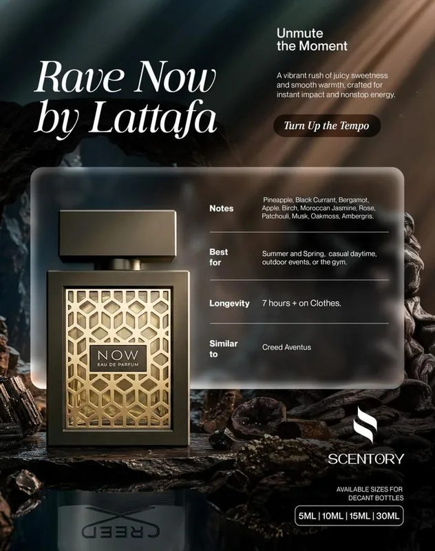 Rave Now by Lattafa (EDP) perfume decant