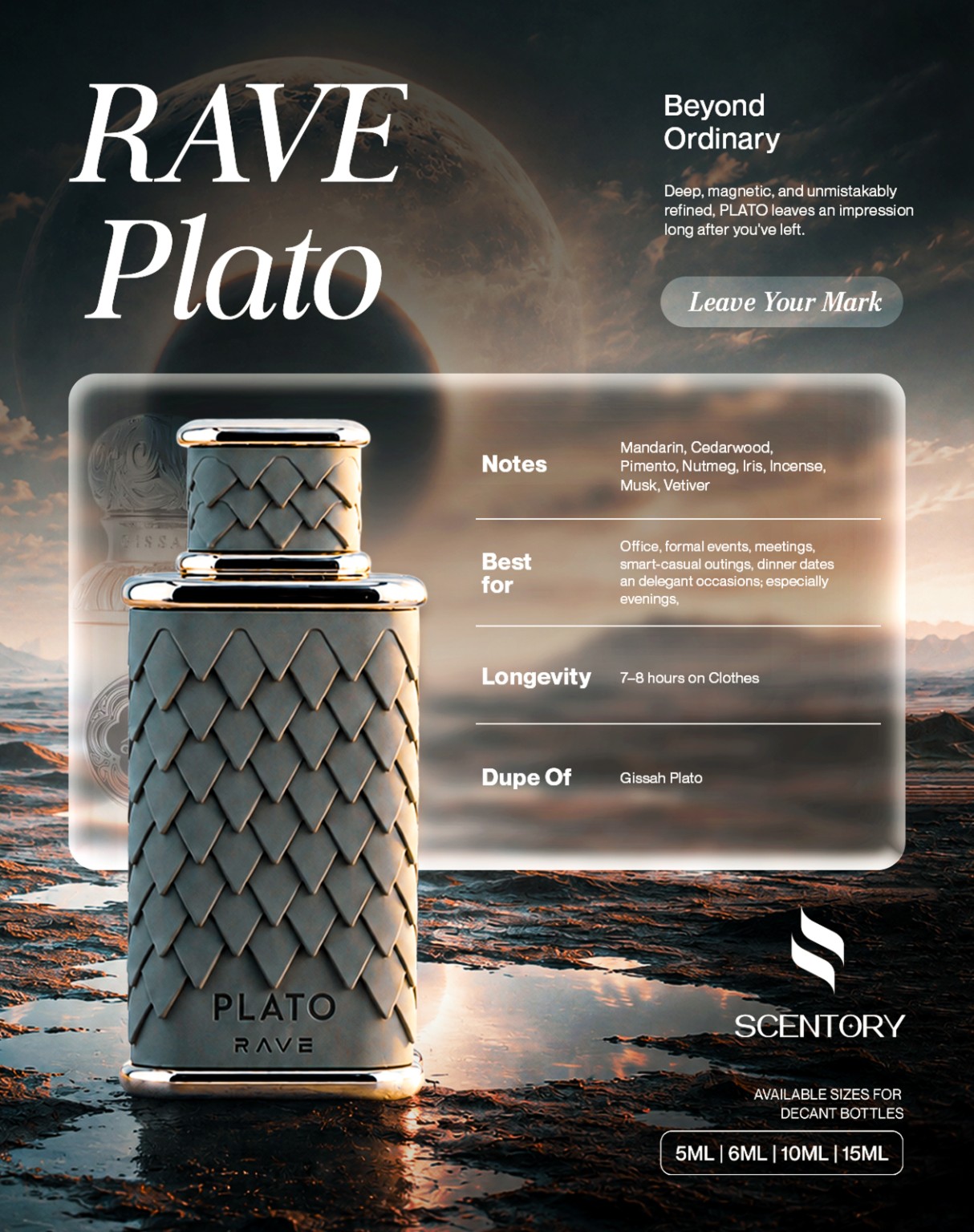 Rave Plato by Lattafa (EDP) perfume decant