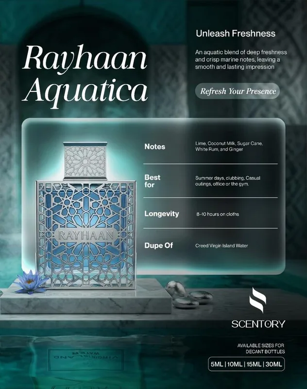Rayhaan Aquatica EDP perfume decant
