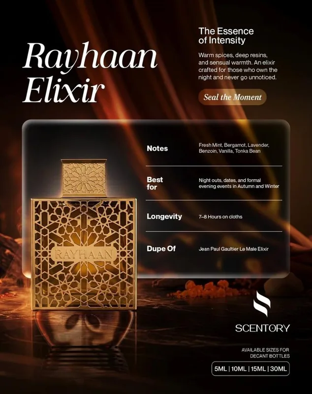 Rayhaan Elixir EDP perfume decant