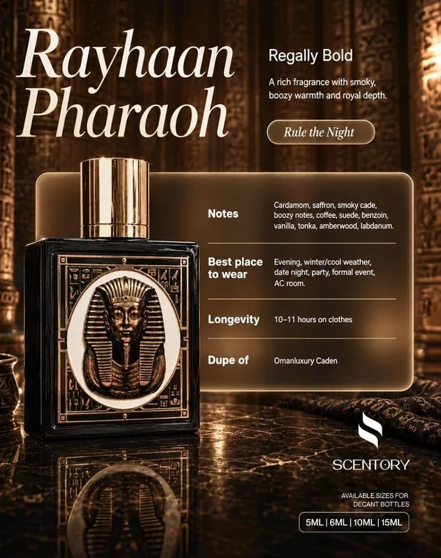 Rayhaan Pharaoh EDP perfume decant