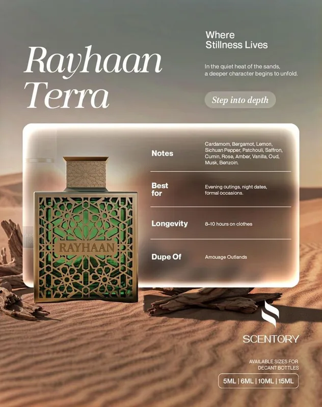 Rayhaan Terra EDP perfume decant