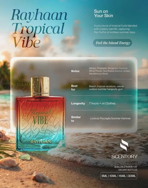 Rayhaan Tropical Vibe EDP perfume decant