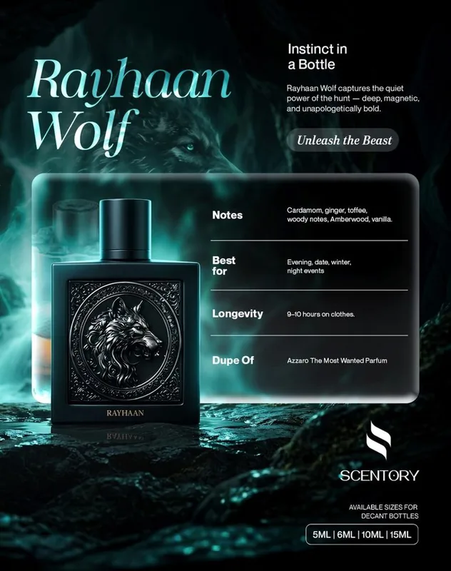 Rayhaan Wolf EDP perfume decant