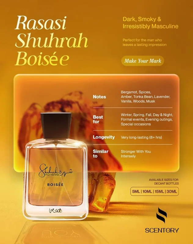 Shuhrah Boisée EDP perfume decant