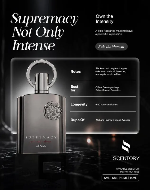 Afnan Supremacy Not Only Intense perfume decant