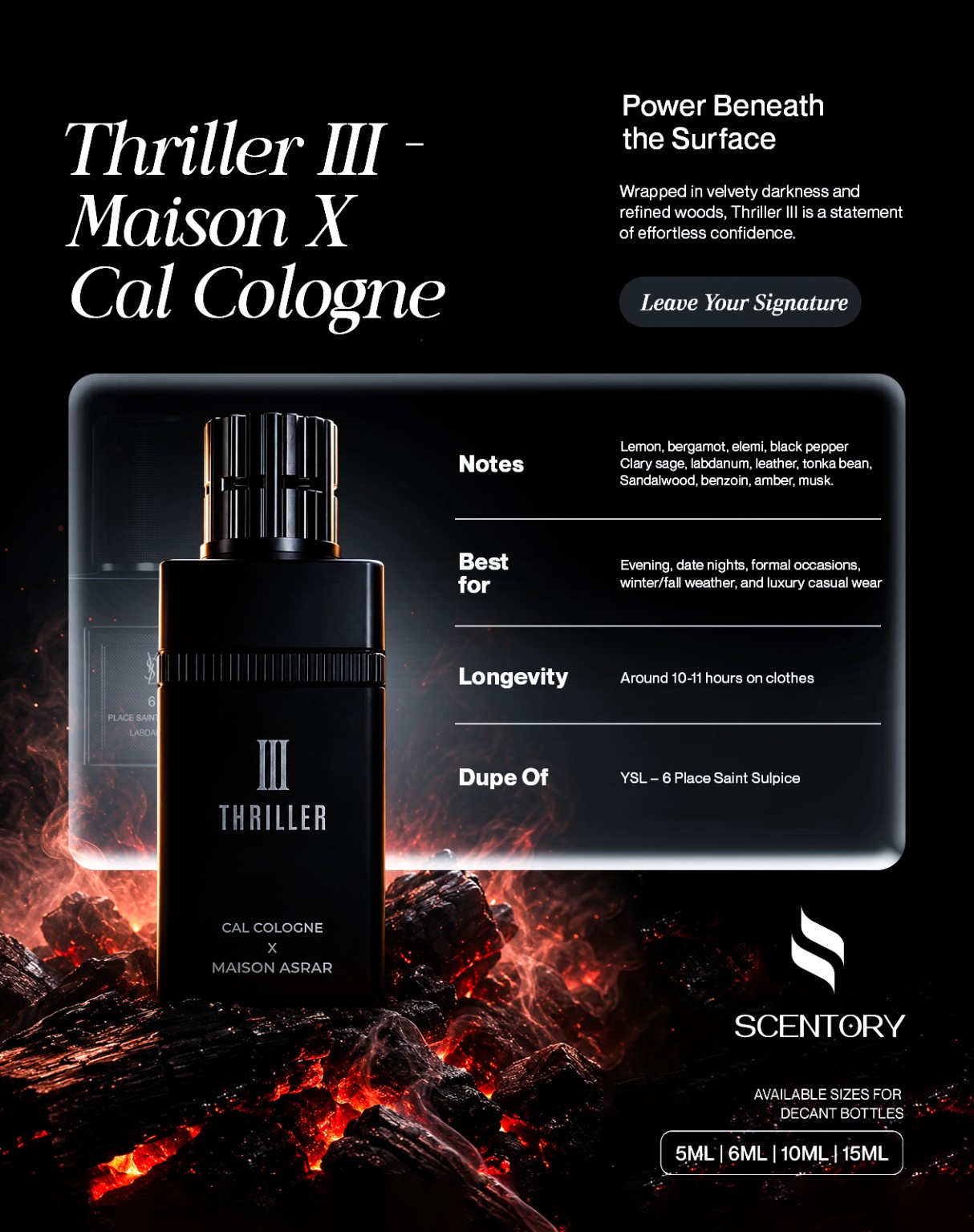 Thriller III - Maison X Cal Cologne perfume decant