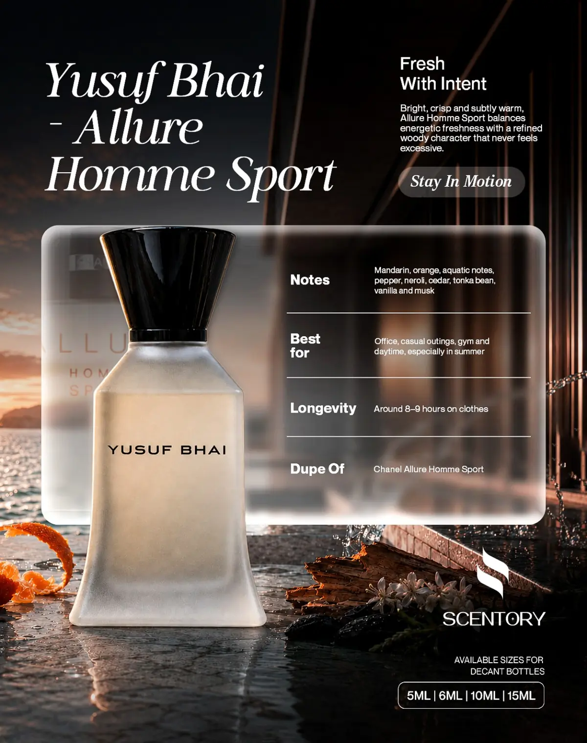 Yusuf Bhai - Allure Homme Sport perfume decant