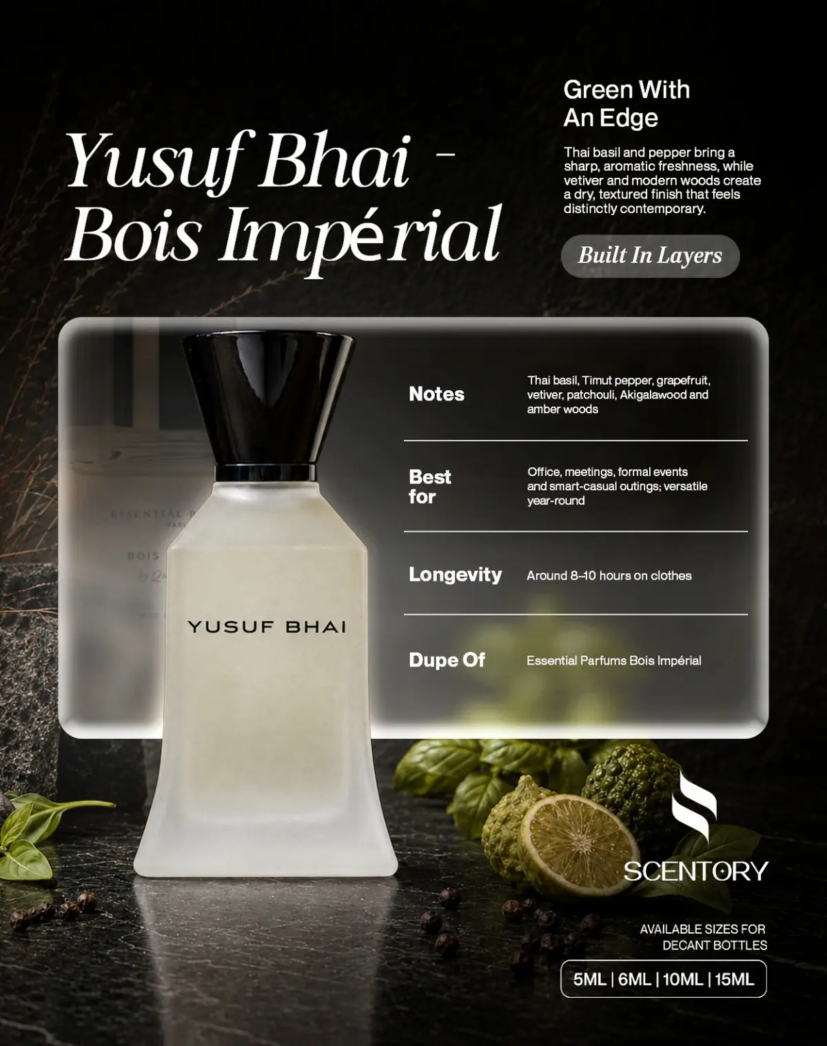 Yusuf Bhai - Bois Imperial perfume decant