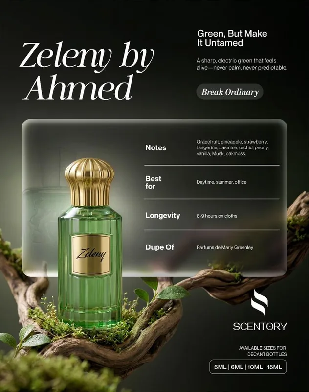 Zeleny By Ahmed EDP perfume decant